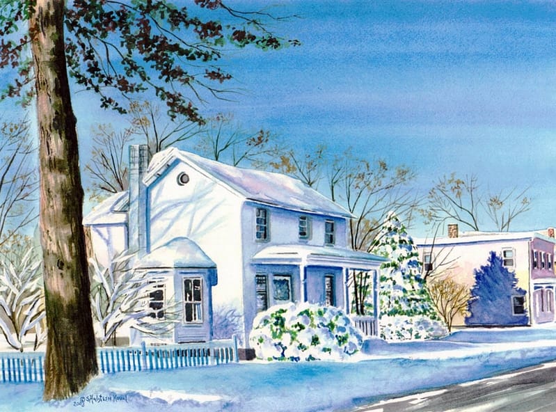 Winter on Jackson Street, Fishkill, NY